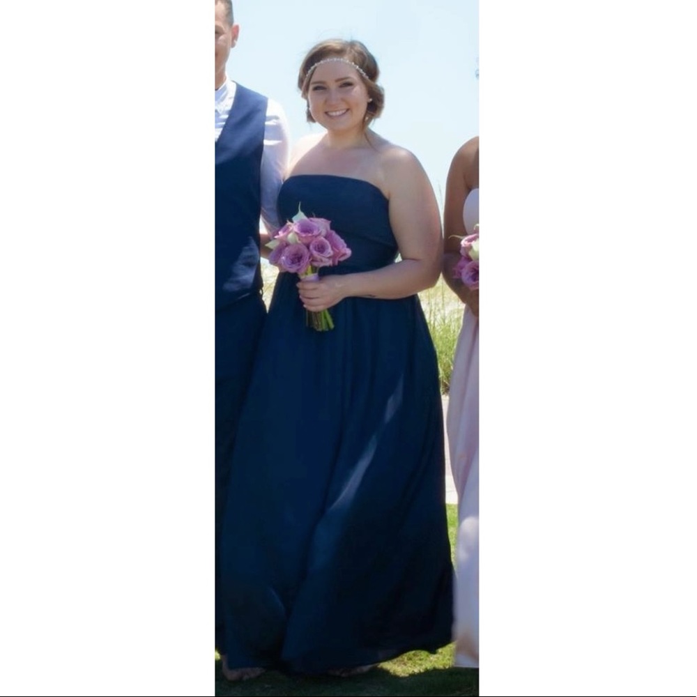 Vera Wang Navy Blue Dress